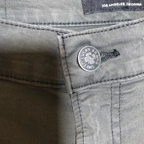 Lucky Brand green skinny  Cargo Pants stripe 6/28 - Picture 8 of 12